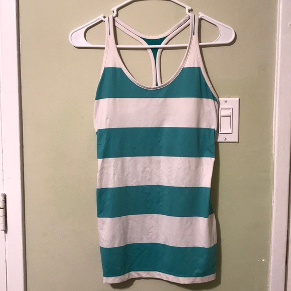 NIKE Striped Racerback Top - Picture 2 of 3